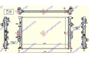 Ψυγειο Για Ολα ΒΕΝΖΙΝΗ/ΠΕΤΡΕΛΑΙΟ ΜΗΧΑΝΙΚΟ/ΑΥΤΟΜΑΤΟ (670x449x26) Volvo S80 06-13 - 060106320