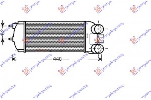 Ψυγειο Intercooler 1.6 Hdi (300x148x85) Citroen Berlingo 02-08 - 050906200