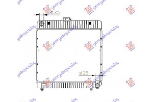 Ψυγειο ΒΕΝΖ-ΠΕΤΡ (42x50) Μηχανικο Mercedes E Class (W123) 76-82 - 051306300