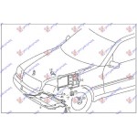 Ποδια Μηχανης Πλαστικη Ακραια Δεξια Mercedes Clk (W208) 97-02 - 018100841