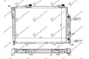 Ψυγειο Για Ολα Benz M/A+A/C (61.5x42) Mercedes C Class (W202) 93-99 - 051606320