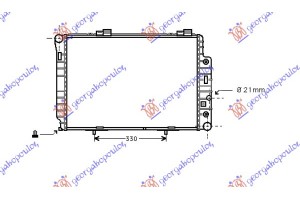 Ψυγειο Για Ολa Ben M/A+A/C(61.5x42) Behr Mercedes C Class (W202) 93-99
