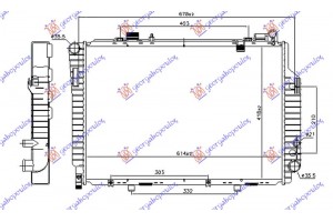 Ψυγειο Νερου 2.5 Cdi Πετρελαιο ΜΗΧΑΝΙΚΟ/ΑΥΤΟΜΑΤΟ (615x420) Mercedes C Class (W202) 93-99 - 051606340