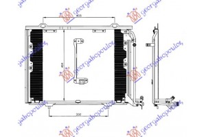Ψυγειο A/C (55.2x40.6x25) Mercedes C Class (W202) 93-99 - 051606400