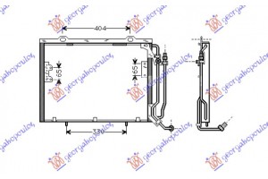 Ψυγειο Α/C 2.2D16V Cdi (54.5x41x1.6) Mercedes C Class (W202) 93-99 - 051606410