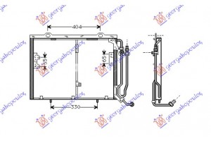 Ψυγειο A/C 2.3-2.4i16/18V-2.5TDI 54.5x41 Mercedes C Class (W202) 93-99 - 051606420