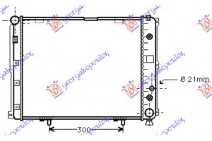 Ψυγειο 2.0-2.3 Βζ Μ/Α +/-AC (49x49) Mercedes E Class (W124) 93-95 - 051806300