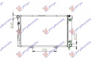 ΨΥΓ. 2.0 BEN/DSL ΜΗΧ.+A/C (57x37) Mercedes 190E (W201) 84-93 - 051906300