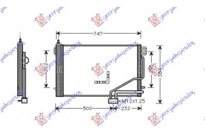 Ψυγειο A/C 2,0-2,2-2,7-3,0-3,2 Cdi (64x37) Mercedes C Class (W203) SDN/S.W. 00-03 - 052006410