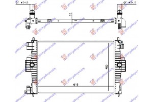 Ψυγειο 1,6i-16V (61,3x40,5) 10- (MAHLE BEHR) Citroen DS4 11-15 - 199006325