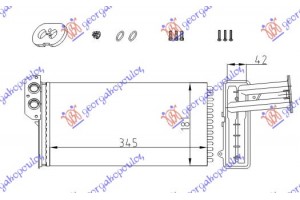 Ψυγειο Καλοριφερ (M) +/-ΑC (348x180) Vw Lt 98-06 - 066306500