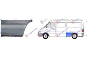 Γωνια Πισω Φτερου (ΕΜΠΡΟΣ ΚΟΜΜΑΤΙ) (1950 mm) Αριστερα Vw Lt 98-06 - 066308472