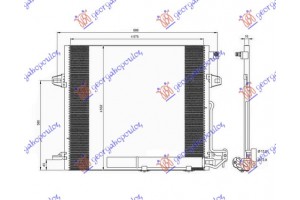 Ψυγειο Α/C (58.7x52.8x18) Αυτοματο Mercedes Ml (W164) 05-11 - 052806400