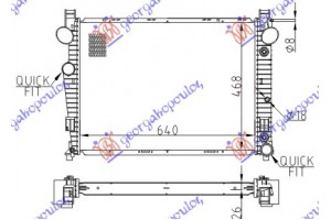 Ψυγειο 2,8-3,2i-18V-3.2CDi(64x46) A/T Mercedes S Class (W220) 98-05 - 052906300