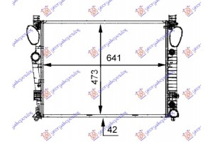 Ψυγειο Νερου 5.0-5.5-5.8-6.0 Βενζινη - 3.2-4.0-4.3 Πετρελαιο ΜΗΧΑΝΙΚΟ/ΑΥΤΟΜΑΤΟ (641x469) (MAHLE Behr Premium LINE) Mercedes S Class (W220) 98-05 - 052906335
