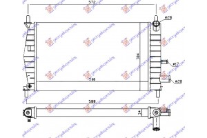 Ψυγειο 1,1-1,3CC (50x31) ΠΑΡ.Σ/Ο Ford Fiesta 96-99 - 053006300
