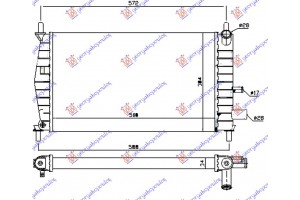 Ψυγειο 1,1-1,3CC (50x31) ΠΑΡ.Σ/Ο (VALEO CLASSIC) Ford Fiesta 96-99 - 053006305