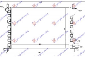 Ψυγειο 1,2-1,3-1,4-1,6+A/C(52x37,8)ΠΑΡ.Δ Ford Fiesta 96-99 - 053006310