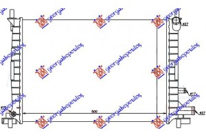 Ψυγειο 1.1-1.3CC (50x36) +Α/C ΠΑΡ.Σ/Ο Ford Fiesta 96-99 - 053006320
