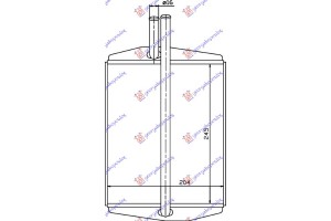Ψυγειο Καλοριφερ (BR) (245x210x16) Ford Fiesta 96-99 - 053006500