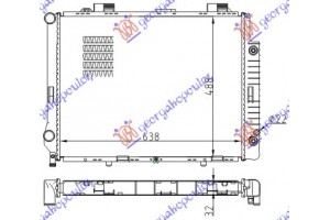 ΨΥΓ. 2.8-3.2ΒΕΝ +/-ΑC ΑΥΤ.(64x49,2)ΠΑΡ.Ο Mercedes E Class (W210) 96-99 - 053206360