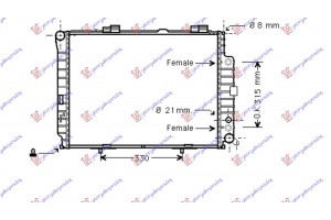 Ψυγειο 3.0 Td Αυτοματο (64x48.9) Mercedes E Class (W210) 99-02 - 018706365