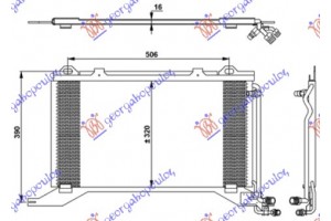 Ψυγειο A/C 2.0COMPR-2.0-2.2CDI (57x32) Mercedes E Class (W210) 96-99 - 053206410