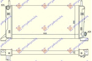 Ψυγειο 1,4-1,6XR3(60,3x29,8) Ford Escort IV 86-88