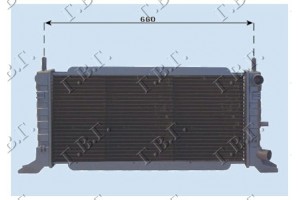 Ψυγειο 1,1-1,3 88-90(60,3x29,8) Ford Escort IV 86-88