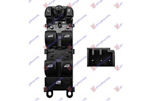 Διακοπτης ΠΑΡΑΘ/ΚΑΘΡ. ΕΜΠ. (Τετραπλός)(3pin) Αριστερα Land Rover Freelander 07-14 - 053707172