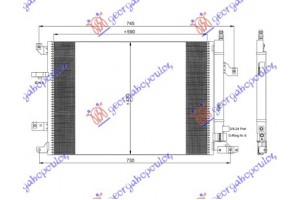 Ψυγειο A/C ΒΕΝΖ-ΠΕΤΡ (59,5x43) Volvo S60 00-10 - 053806400