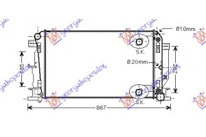 Ψυγειο 2,2-3,0CDi-3,5i24V -AC(67,7x41)AT Mercedes Sprinter 210-519 (W906) 13-18 - 539006330