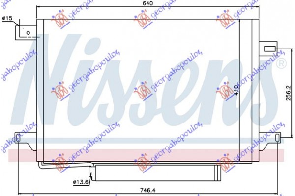 Ψυγειο A/C Πετρελαιο (60x41x12) (BUS) Mercedes Sprinter 210-519 (W906) 13-18 - 539006410