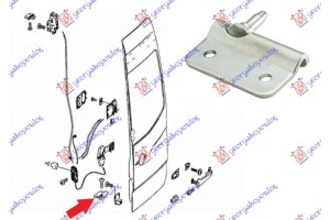 Κλειδαρια Σταθερη Πορτας Πισω Κατω (ΓΑΝΤΖΟΣ) Δεξια Mercedes Sprinter 209-524 (W906) 06-13 - 053907251