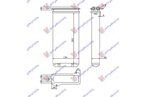 Ψυγειο Καλοριφερ (M) +/-ΑC (265x134) Ford Escort 90-92 - 054006500