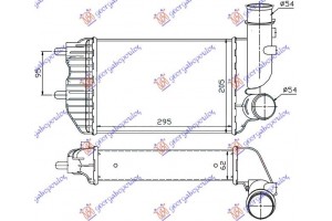 Ψυγειο Intercooler Turbo DSL(295x202x60) Citroen Jumper 94-02 - 054406200