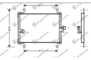 Ψυγειο A/C ΒΕΝΖΙΝΗ-ΠΕΤΡΕΛΑΙΟ (510x340x16) Citroen Jumper 94-02 - 054406420
