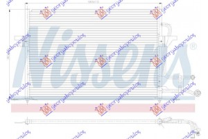 Ψυγειο A/C ΒΕΝΖ-ΠΕΤΡ (50,5x41,5) Ford Mondeo 93-96