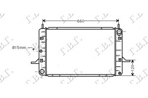 Ψυγειο 1,6-1,8cc (60x37)CVH Ford Sierra 87-90