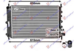ΨΥΓ1.4-1.6-1.8 16V-1.8D+/-A/C(52,5x36,5) Ford Escort 93-95 - 055606310