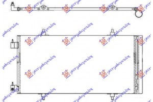 Ψυγειο A/C 3.0i V6 24V Βενζινη (748x370x16) Peugeot 807 02-14 - 055706420