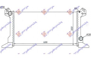 Ψυγειο 2.0 BENZ-2.5ccDIESEL(60x33,5) Ford Transit 92-95 - 056206300