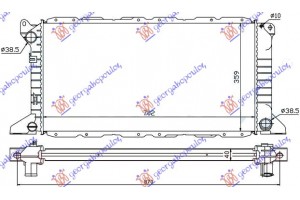 Ψυγειο 2.5D-2.5TD +A/C (70,2x36) Ford Transit 95-00 - 056406310