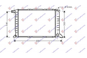 Ψυγειο 2.5 Tdi +/- A/C (53.8x35.9) Ford Transit 95-00 - 056406350