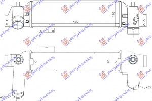 Ψυγειο Intercooler 2.5 Crdi 06- (420x120x90) Kia Sorento 02-09 - 056606210