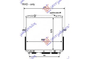 Ψυγειο 2.4-3.5 ΒΕΝΖ. +/-A/C ΑΥΤ. (57.8x62.8) ΣΩΛ. 8mm Tυπουhalla Kia Sorento 02-09 - 056606330