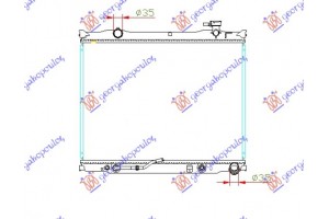 Ψυγειο 2.5CRDi +/-A/C ΑΥΤ. 06- (46.5x62.8) Με Ταπα Kia Sorento 02-09 - 056606340