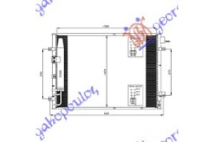 Ψυγειο A/C 2,4-3,5i 16V-2,5CRDi (59x41) Kia Sorento 02-09 - 056606400