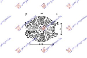 Βεντιλατερ A/C Κομπλε ΒΕΝΖ. - ΠΕΤΡ. Kia Sorento 02-09 - 056606450