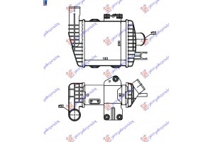 Ψυγειο Intercooler 2,0 Crdi (190x205x90) Kia Sportage 04-08 - 027606200